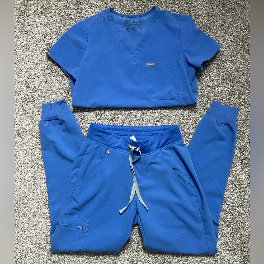 Ceil Blue Scrub Set - Picture 1 of 7